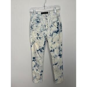 Veronica Beard Jeans Tie Dye Skinny Pants Women Size 26 High Rise Button Fly